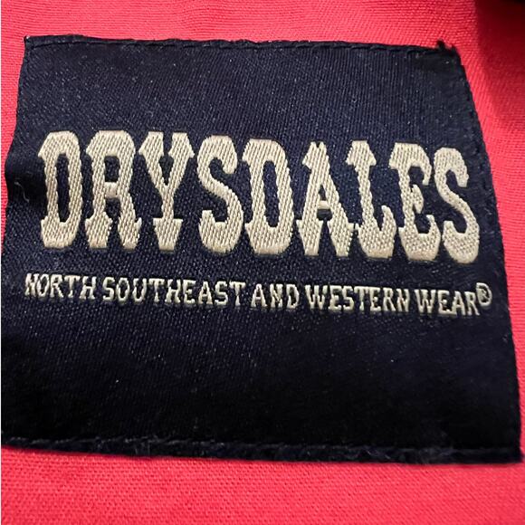 Drysdale Men's Western Shirt in Orange with Pearl Buttons Size XL - Picture 4 of 6